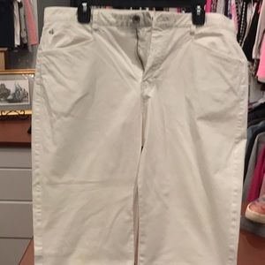Calvin Klein. White. 34w x 32l. Like new. Never worn